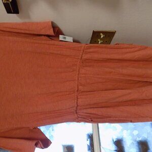 Old Navy Women's Peach Cotton Dress Size L